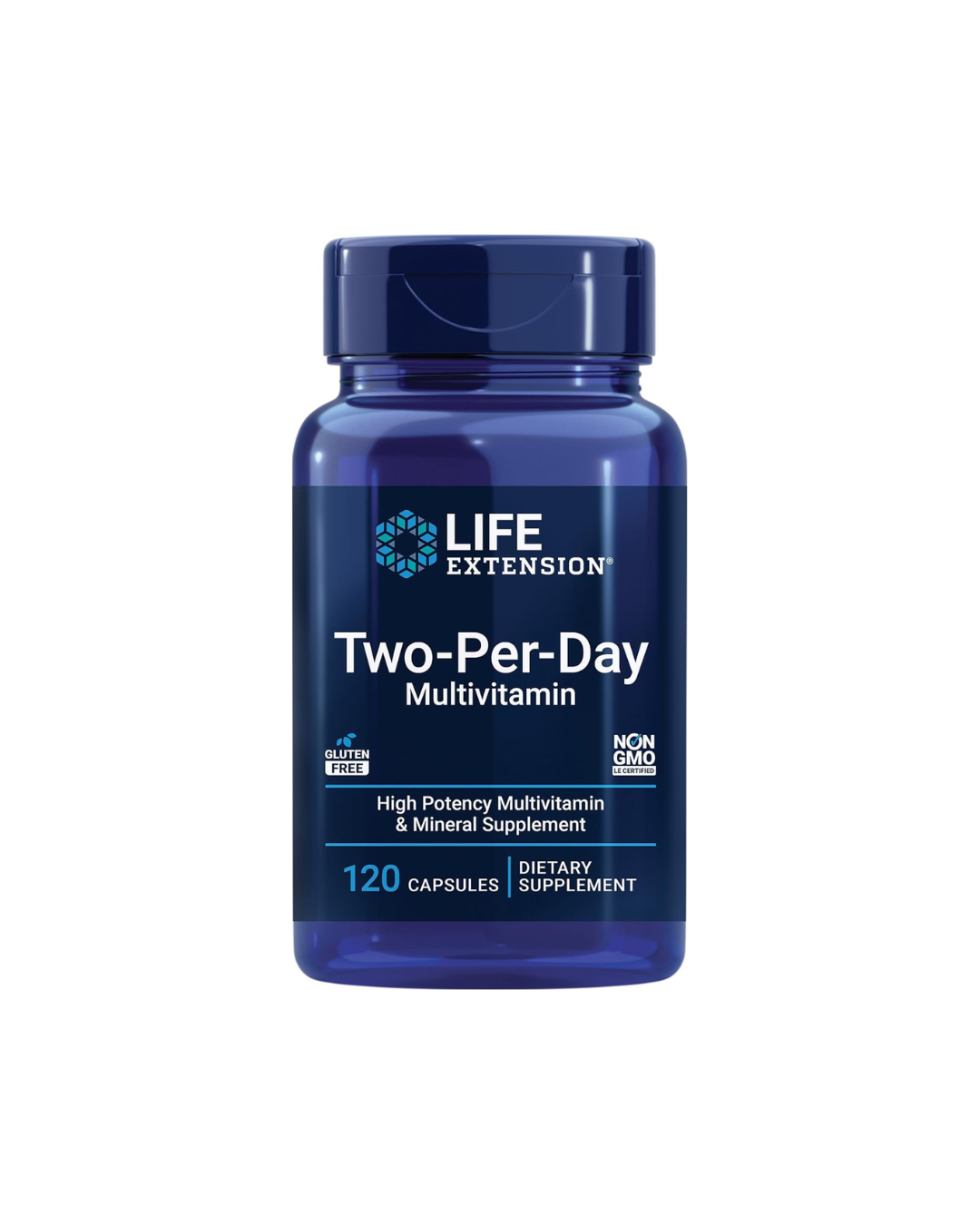 Life Extension Two-Per-Day Multivitamin 120 Capsules