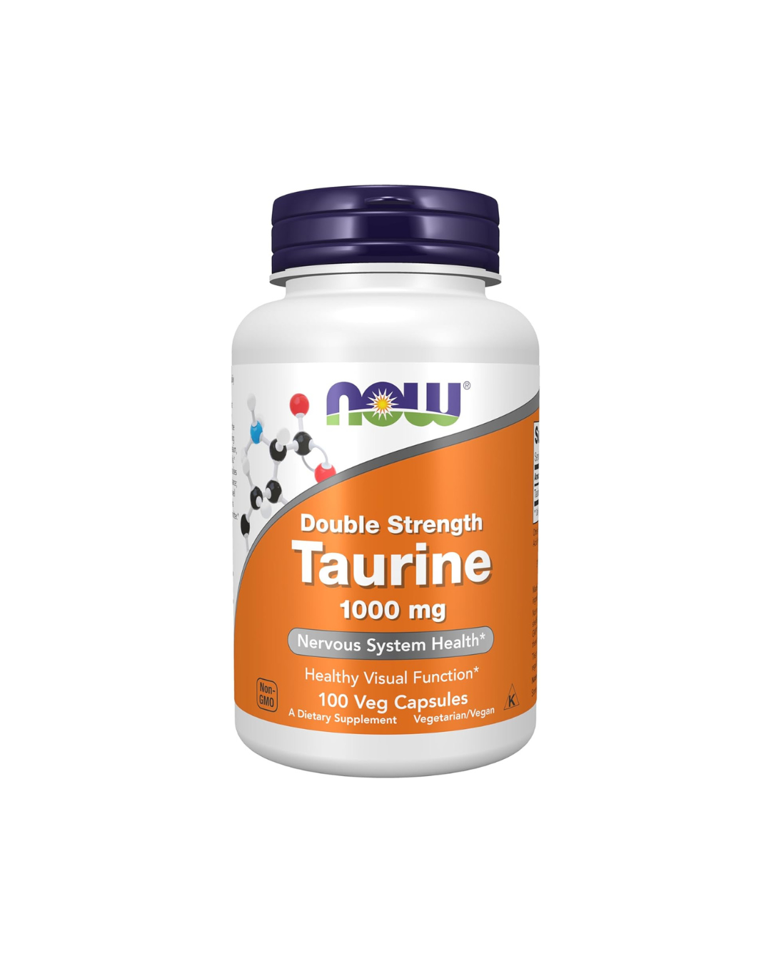 NOW Foods Taurine 1,000 mg, 100 Veg Capsules