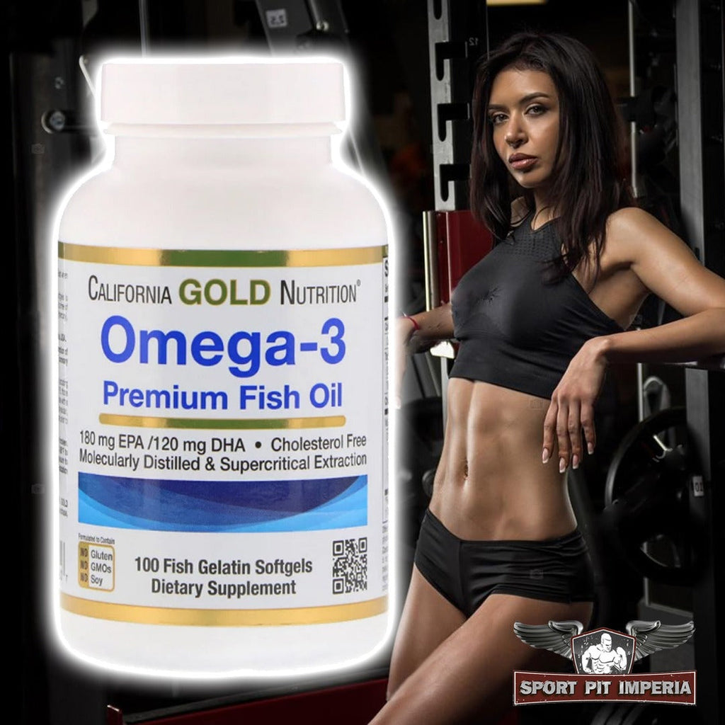 California Gold Nutrition Omega-3 Premium Fish Oil - 100 Softgels