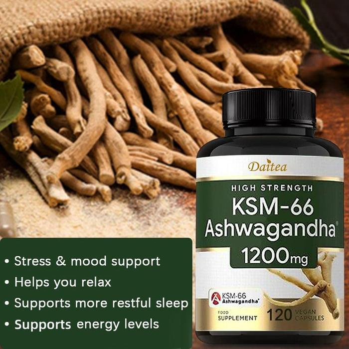 Daitea KSM-66 Ashwagandha 1200Mg 60 Capsules