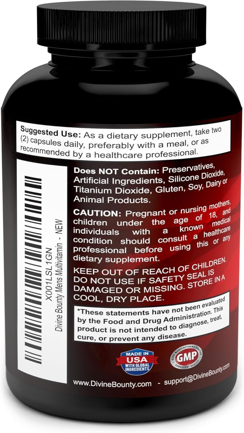 Divine Bounty Men's Multivitamin _ 90 Capsules