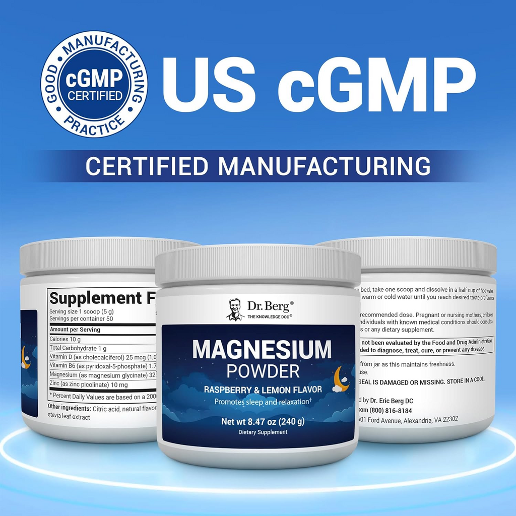 Dr. Berg Magnesium Glycinate Powder - 240g