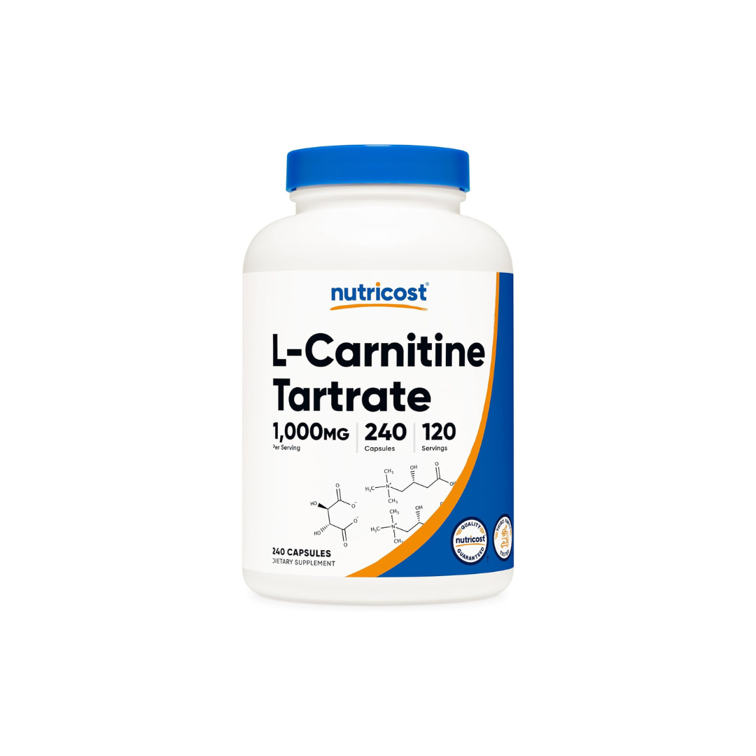 Nutricost L-Carnitine Tartrate 1,000mg, 180 Capsules