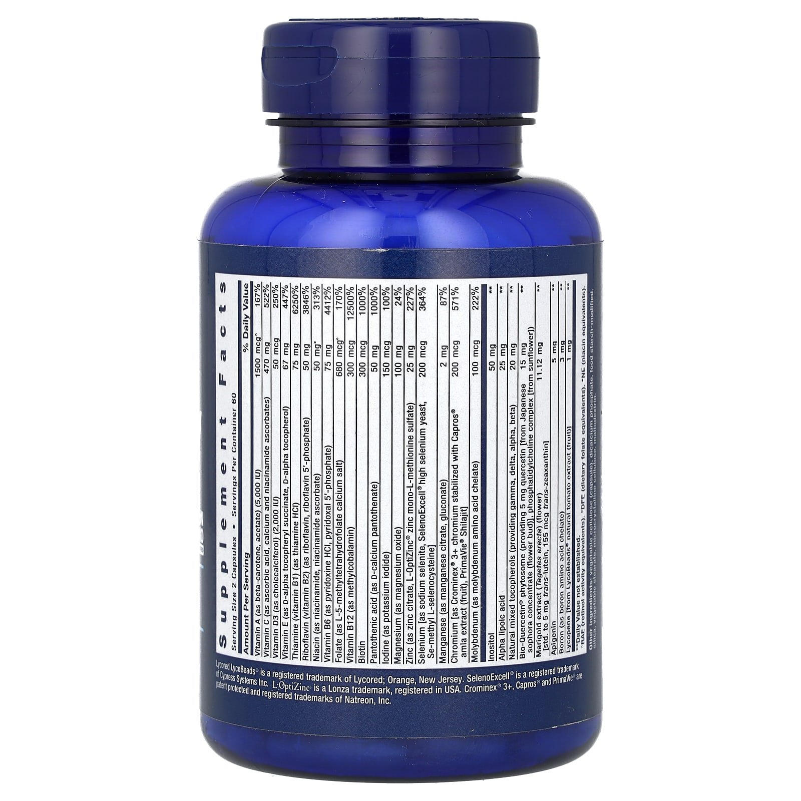 Life Extension Two-Per-Day Multivitamin 120 Capsules