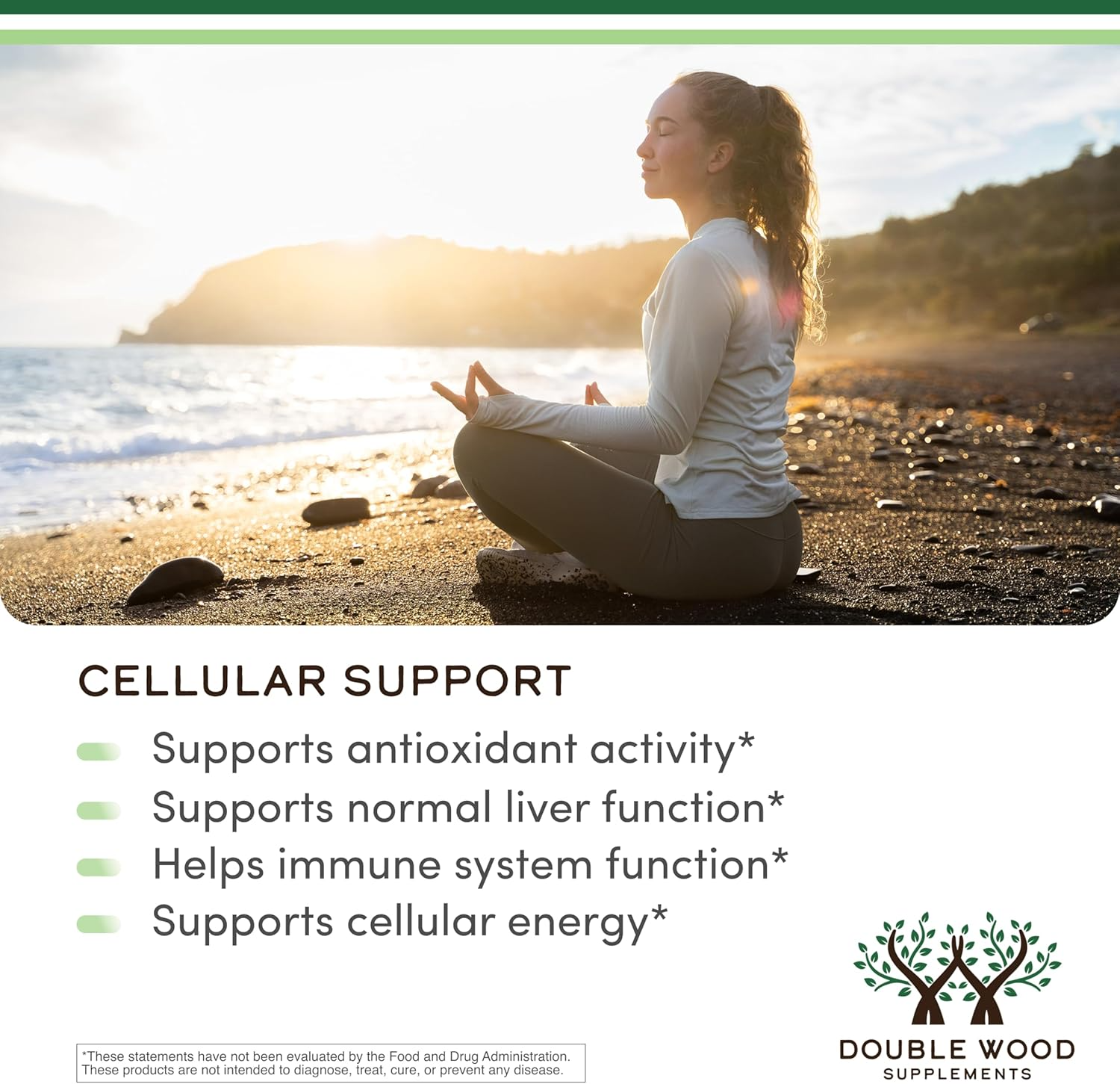 Double Wood Liposomal Glutathione 500mg per Serving, 60 Capsules