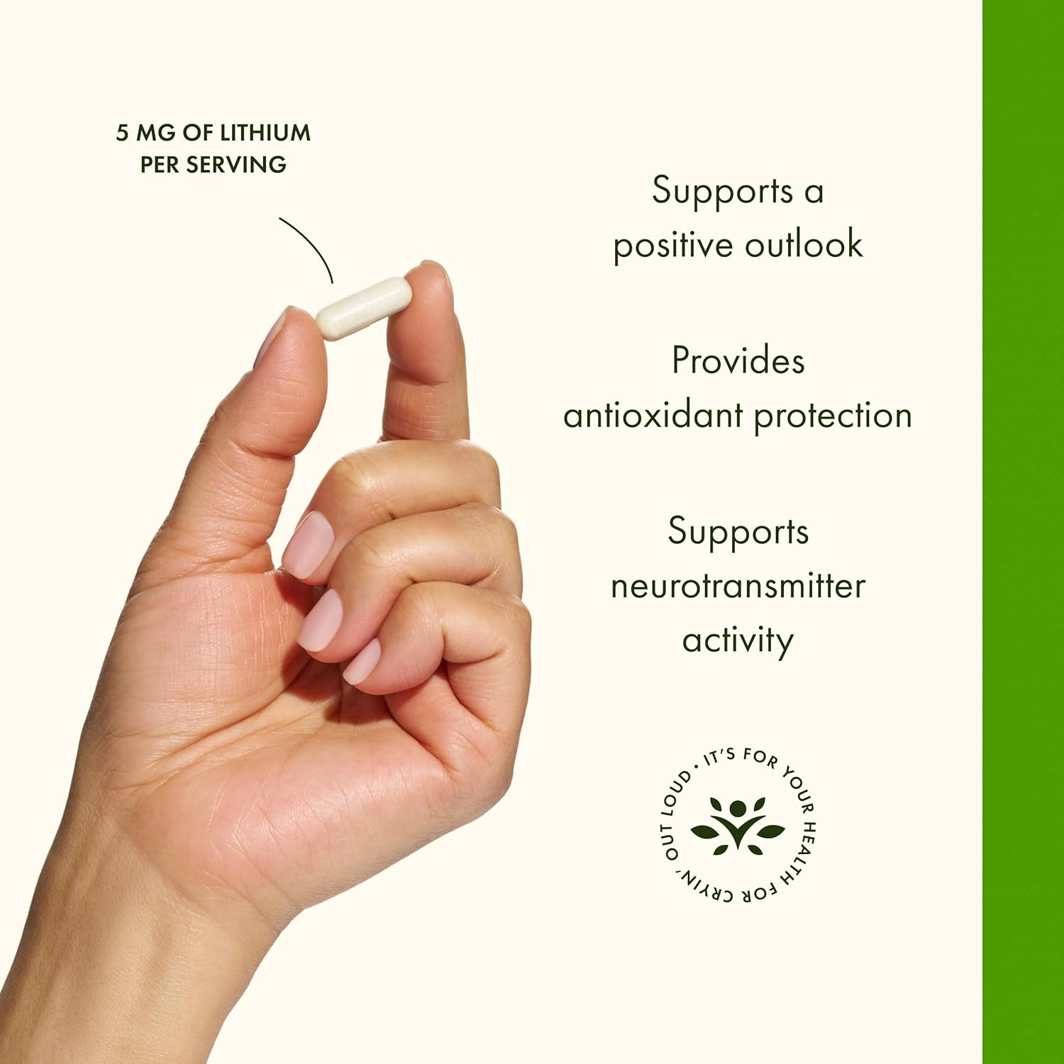 Swanson Lithium Orotat 5 mg 60 Veggie Capsules