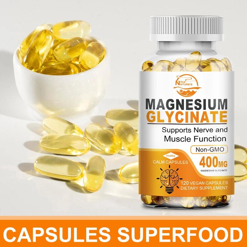 Nature's Live Magnesium Glycinate 400mg _ 120 Capsules