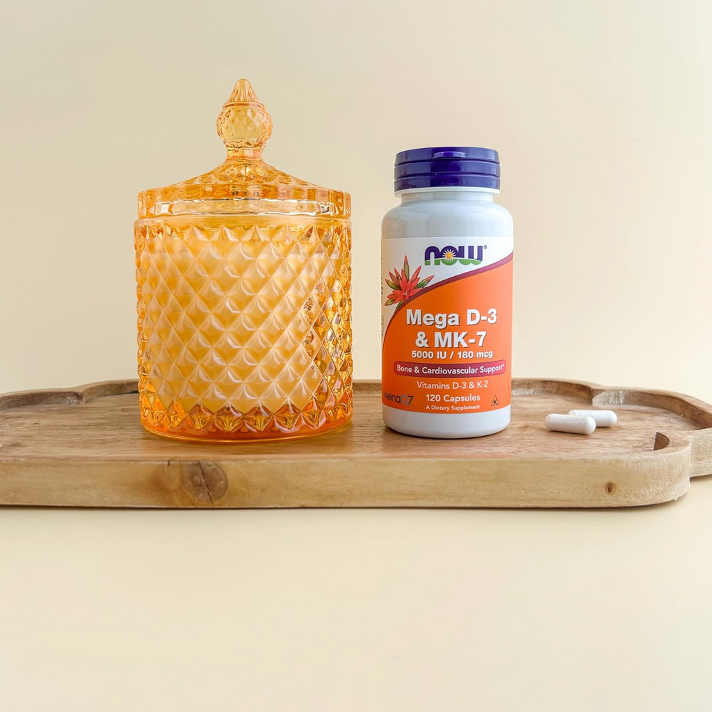 Now Foods Mega D-3 & MK-7 5000 IU / 180 mcg 60 Capsules