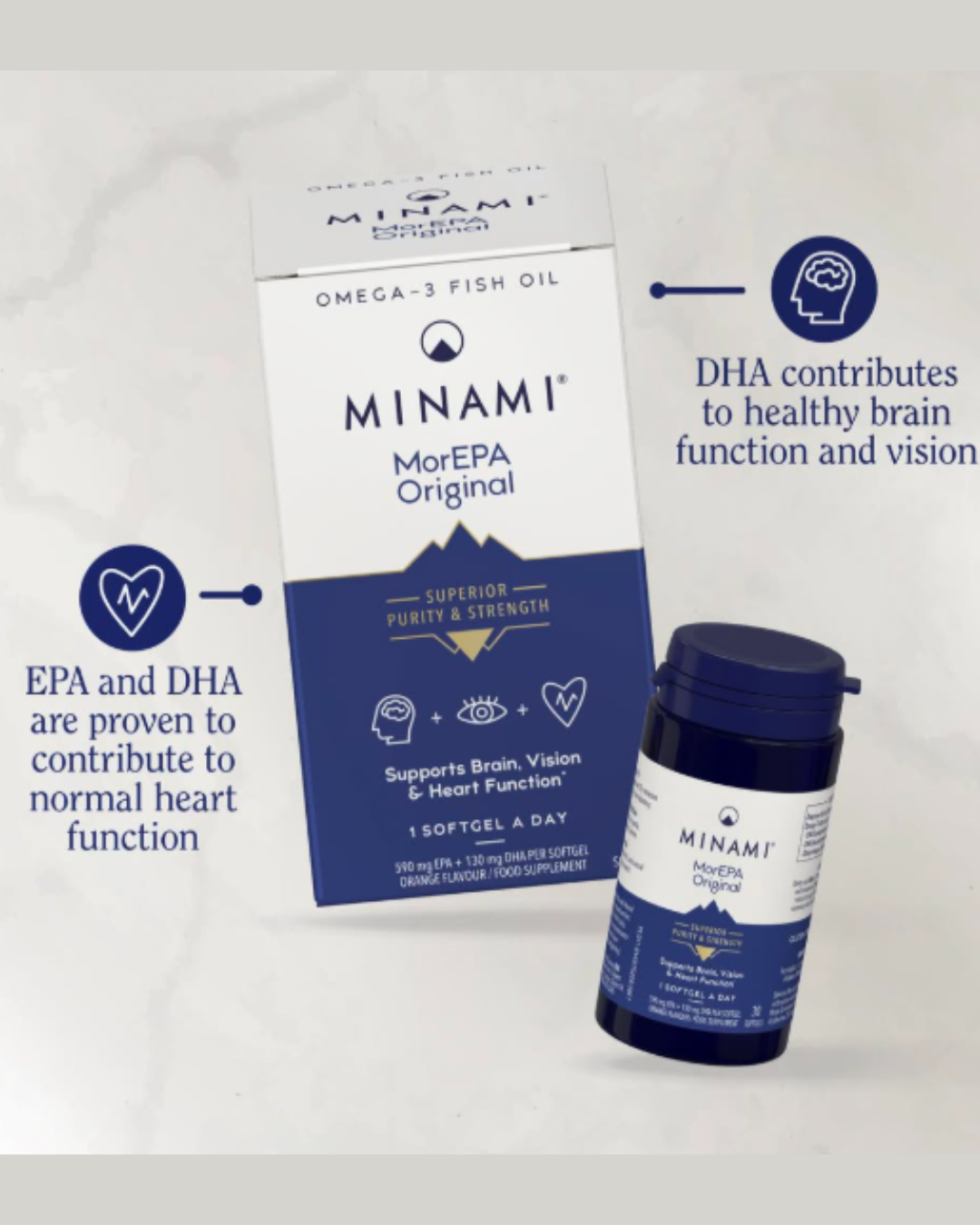 Minami Nutrition Mor EPA Omega-3 60 Softgels