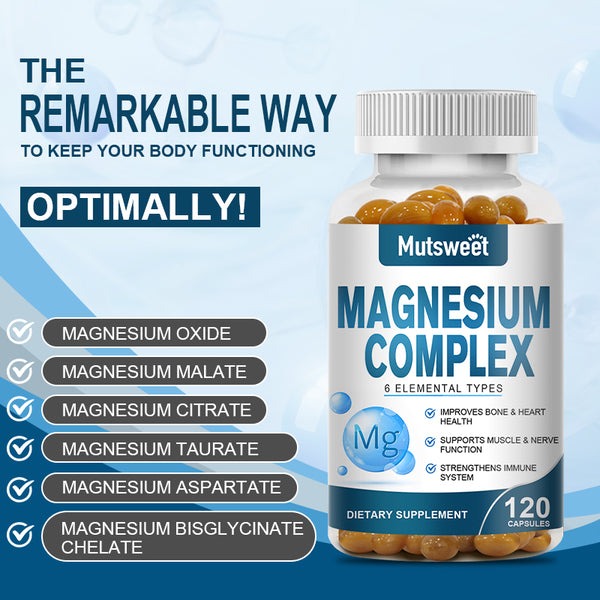 MUTSWEET Premium Magnesium Complex 500mg _ 120 Capsules