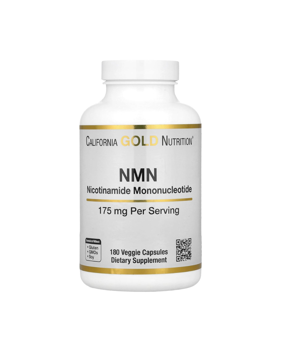 California Gold Nutrition NMN 175 mg 180 Veggie Capsules