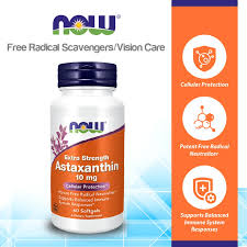 NOW Foods Astaxanthin 10 mg, 60 Softgels