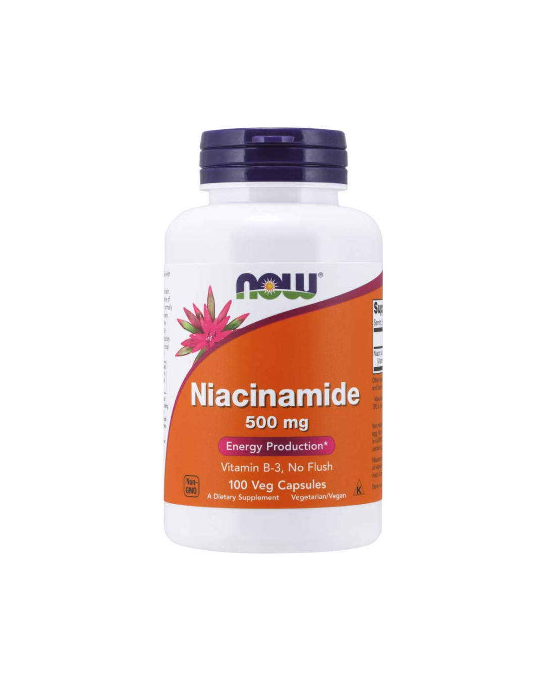 NOW Foods Niacinamide 500 mg, 100 Veg Capsules