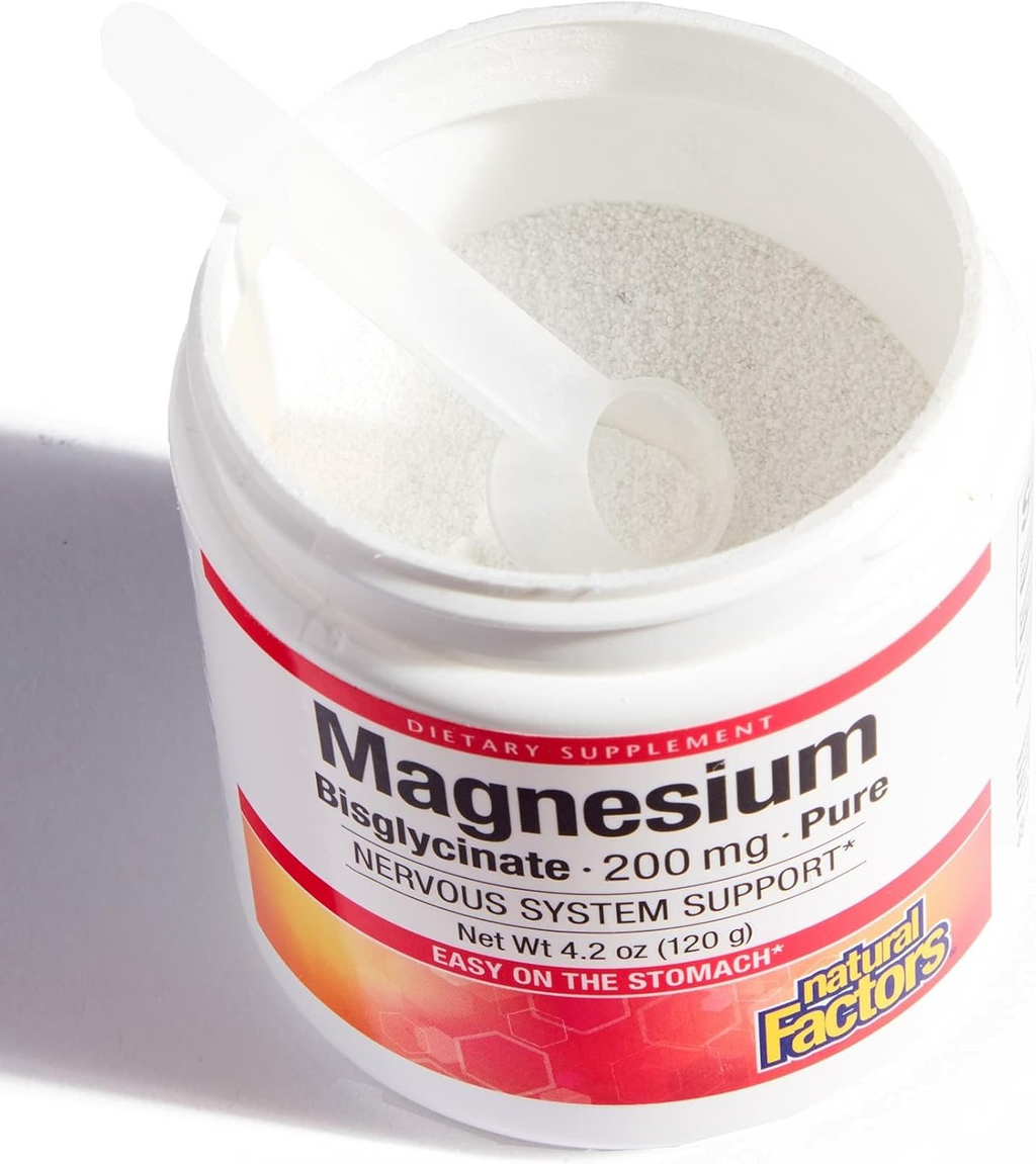 Natural Factors Magnesium Bisglycinate Powder - 5.1 oz (50 Servings)