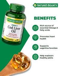 Nature's Bounty Cod Liver Oil 100 Softgels