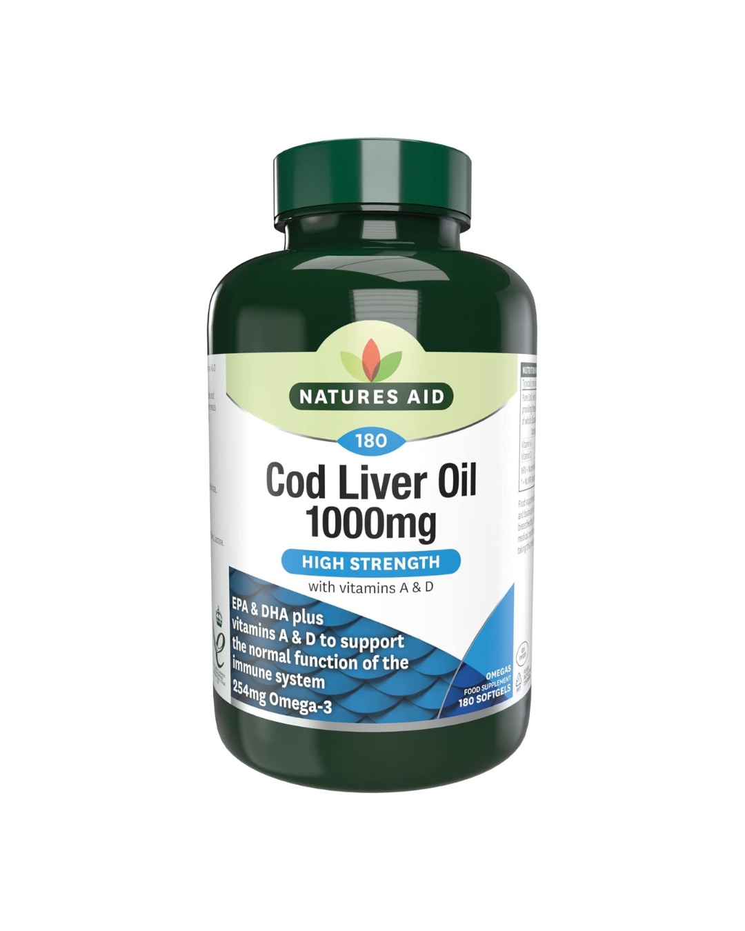 Natures Aid Cod Liver Oil 1000mg Softgels