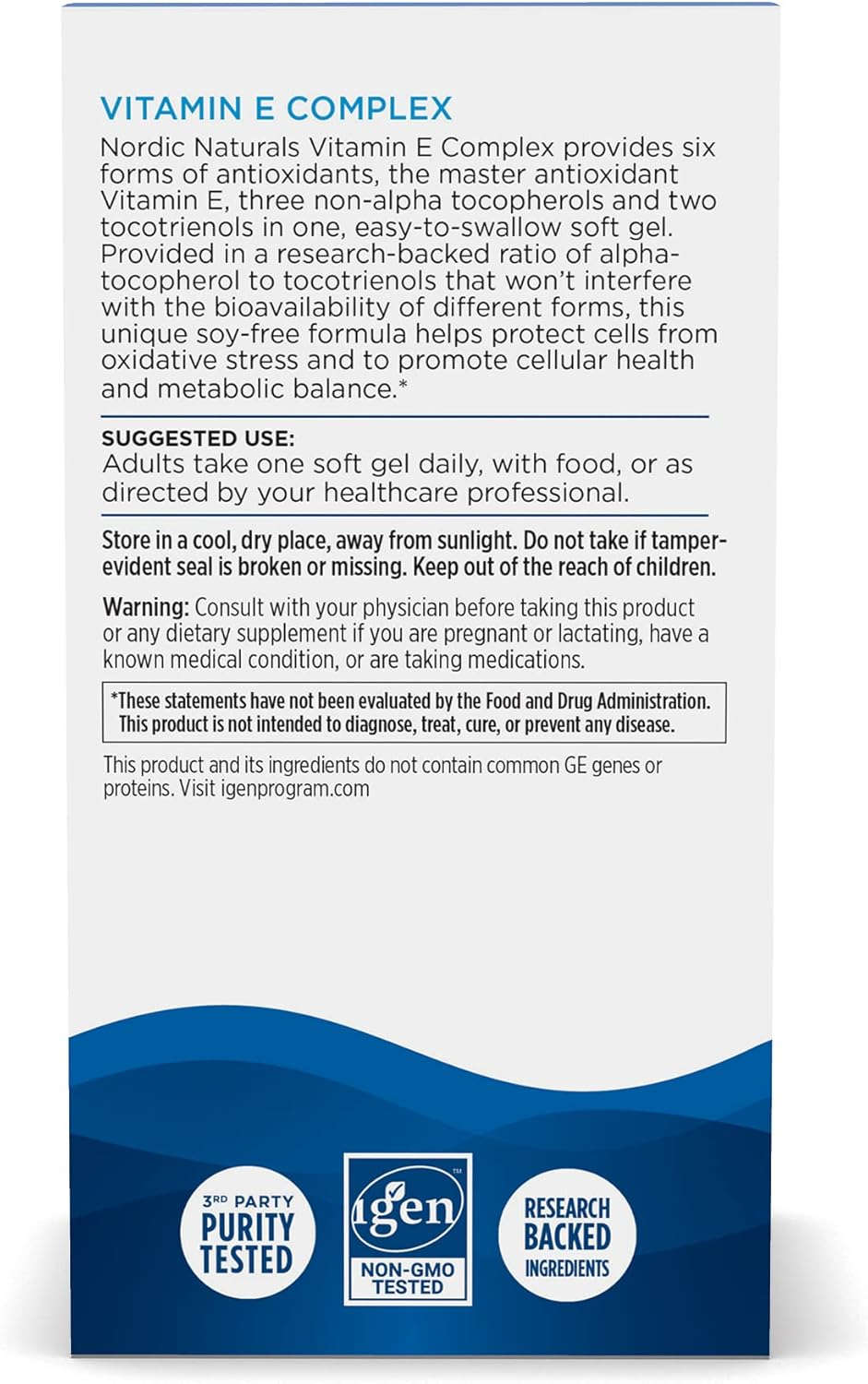 Nordic Naturals Vitamin E Complex _ 30 Softgels