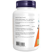 NOW Foods Taurine 1,000 mg, 100 Veg Capsules