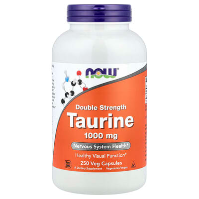 NOW Foods Taurine 1,000 mg, 100 Veg Capsules
