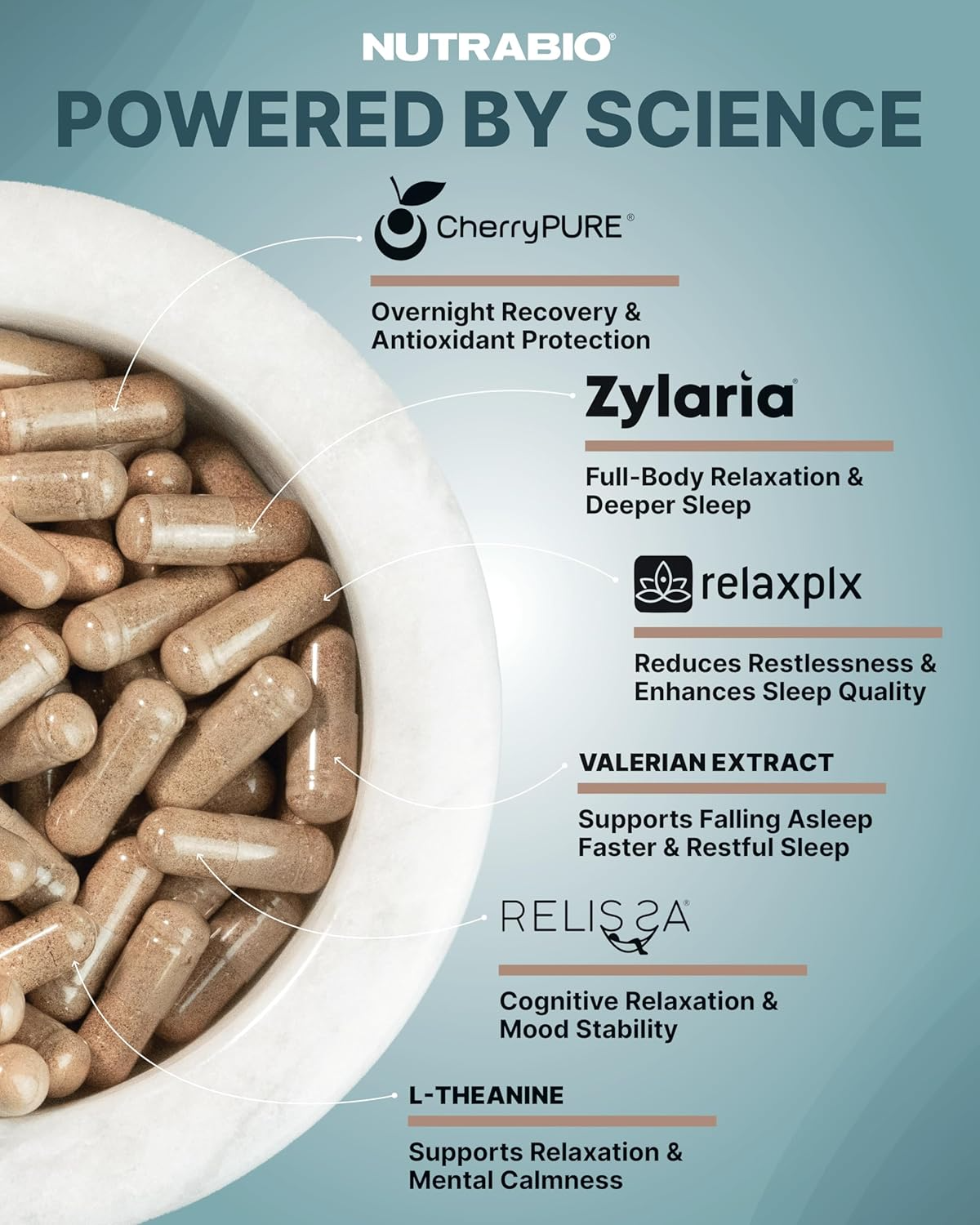 NutraBio Sleep Melatonin Free, 90 Capsules