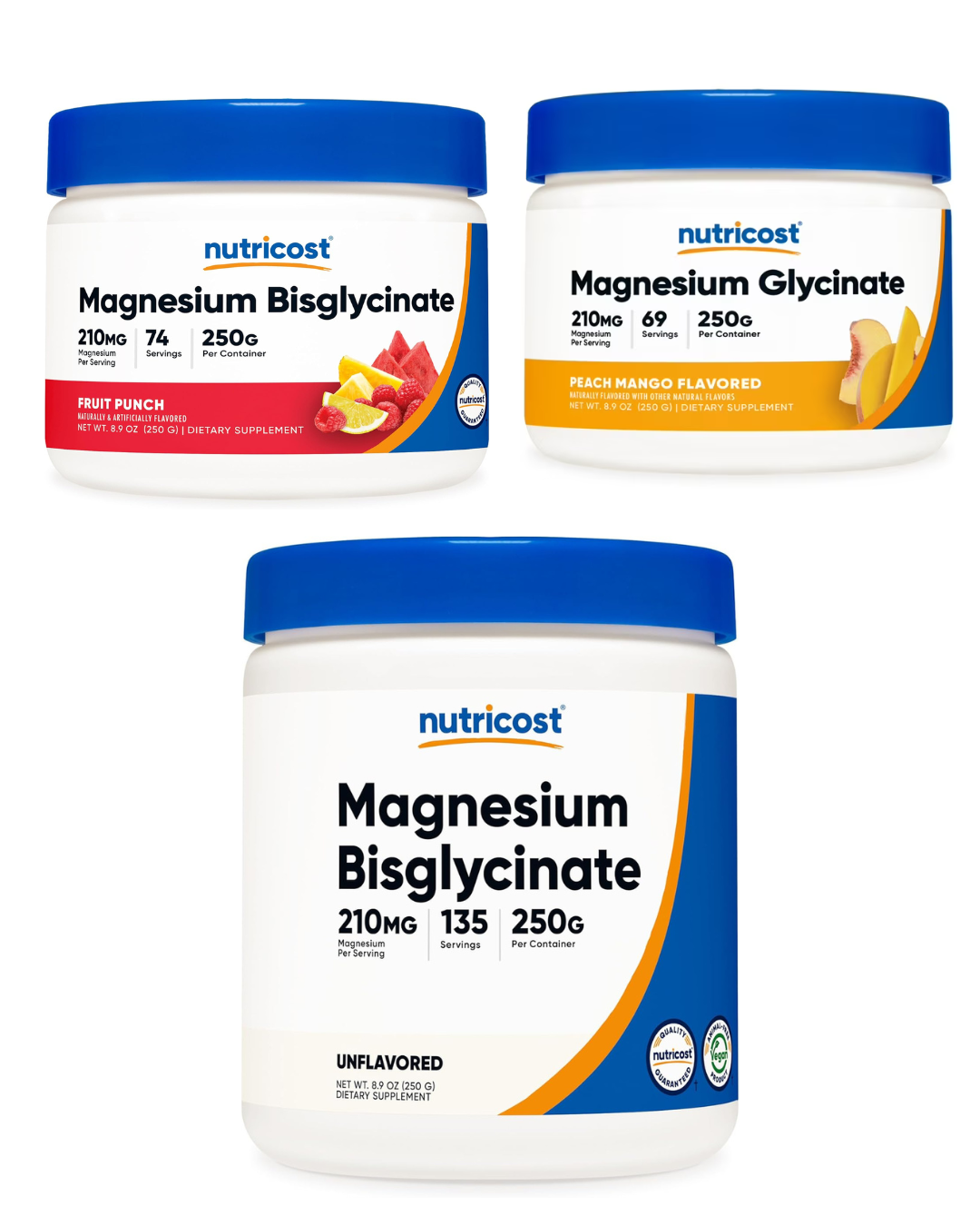 Nutricost Magnesium Bisglycinate Powder _250g