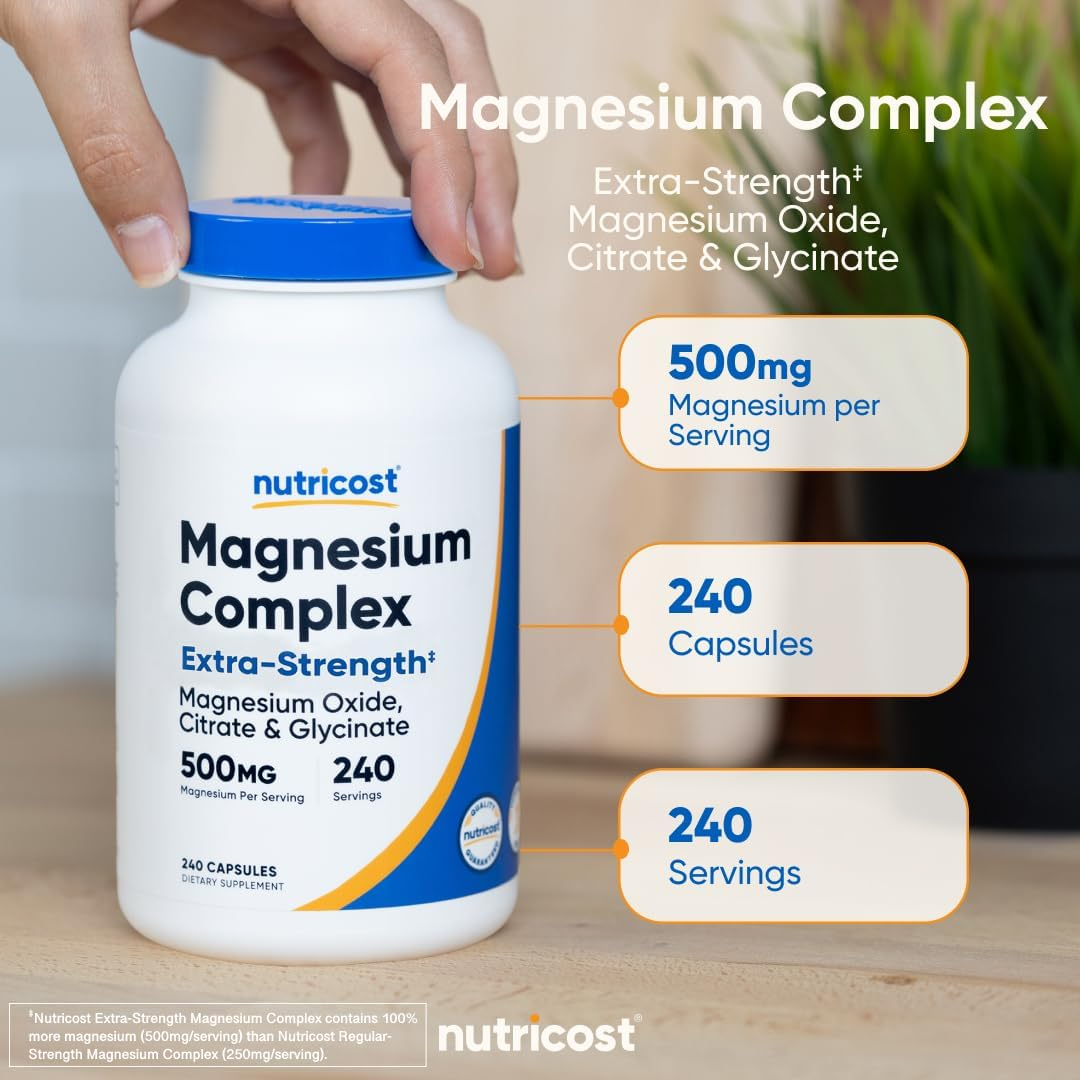 Nutricost Magnesium Complex 500mg, 30 Capsules