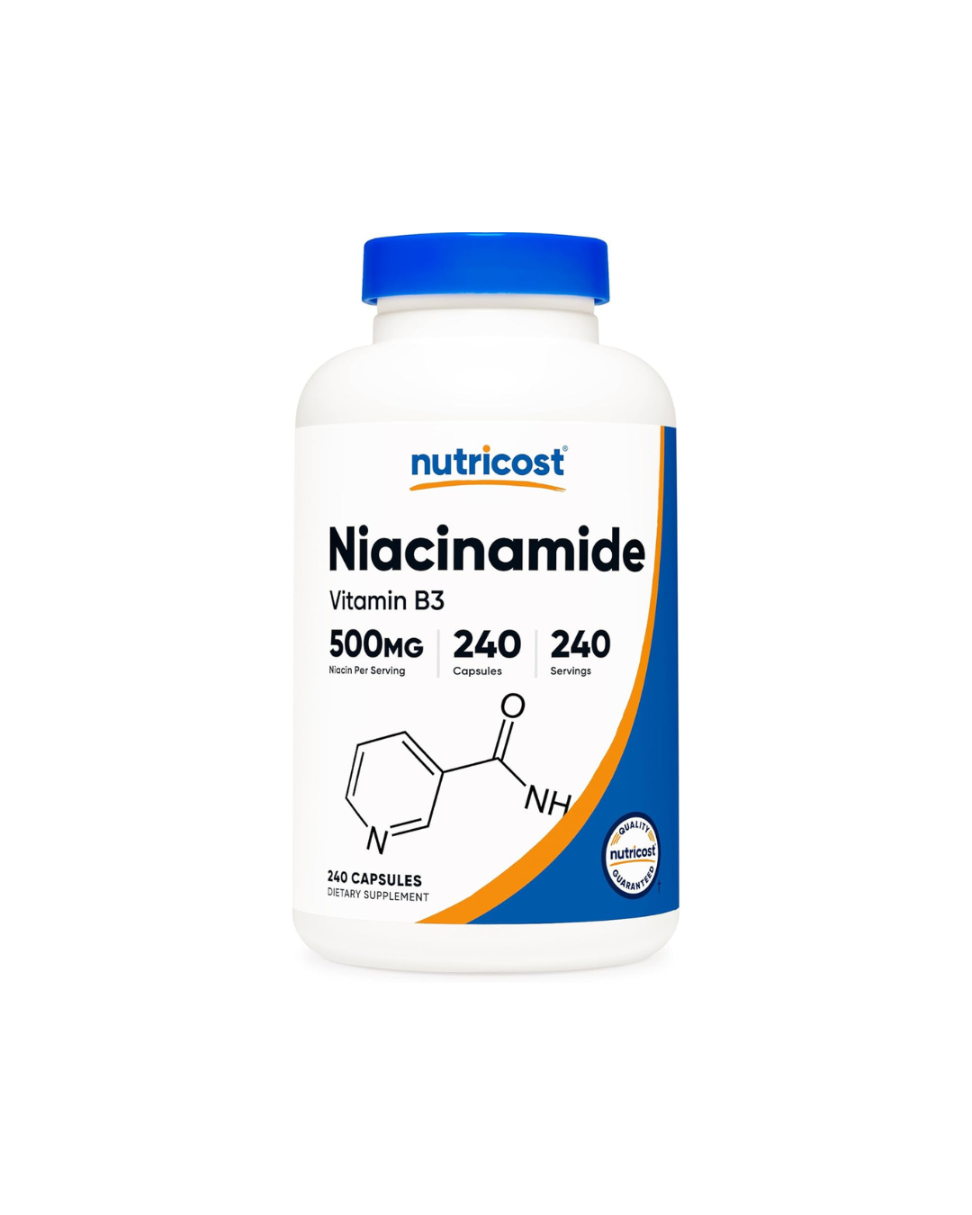 Nutricost Niacinamide (Vitamin B3) 500mg, 240 Capsules