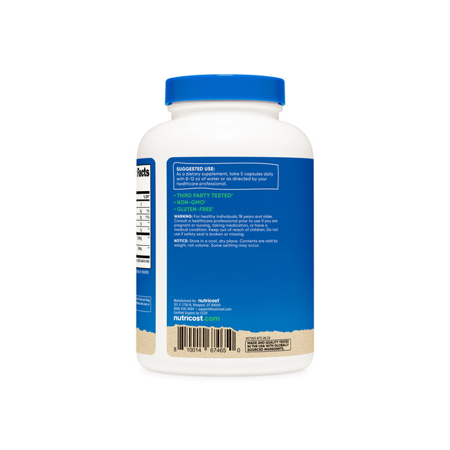 Nutricost Fiber with Organic Psyllium Husk & Jerusalem Artichoke Capsules - 150 Count