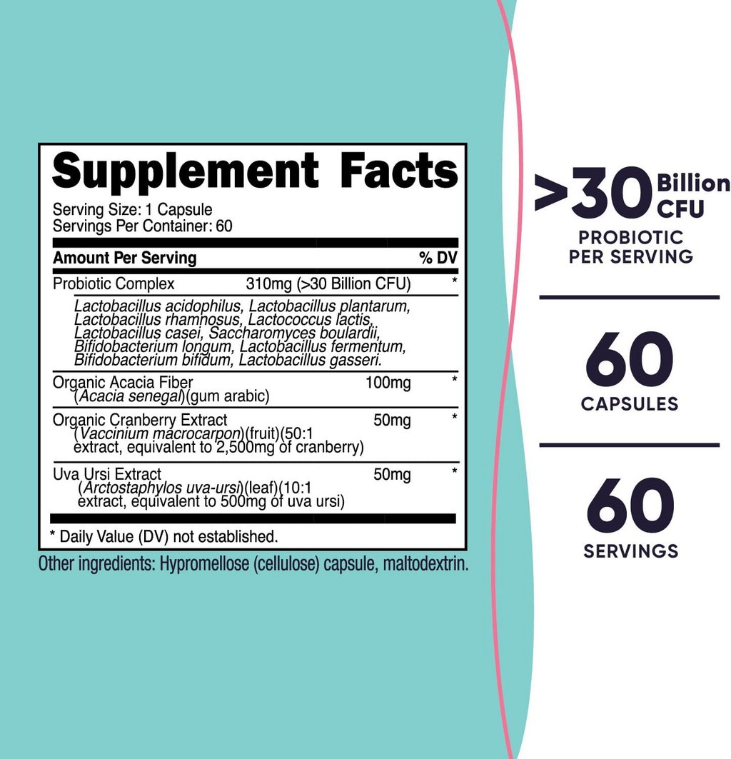 Nutricost Probiotic for Women 30 Billion CFU, 60 Capsules