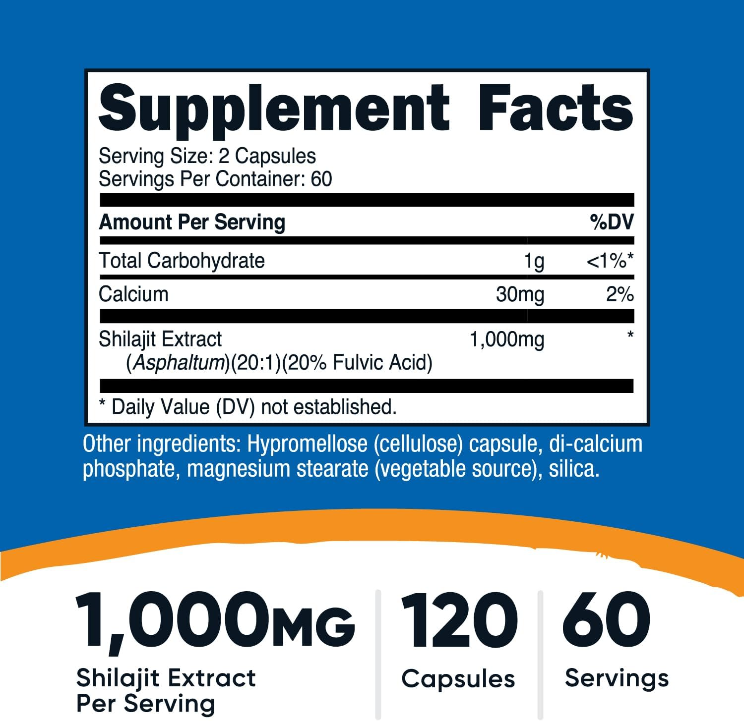 Nutricost Shilajit 1000mg 120 Capsules