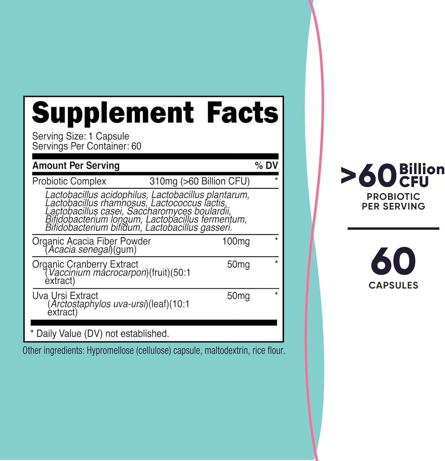 Nutricost Probiotic for Women 60 Billion CFU, 60 Capsules