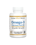 California Gold Nutrition Omega-3 Premium Fish Oil - 100 Softgels