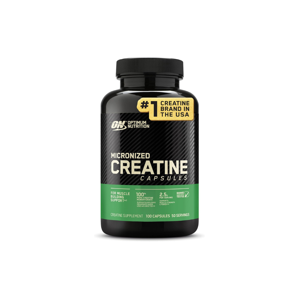 Optimum Nutrition Micronized Creatine Capsules 100 Capsules (1.25 g per Capsule)