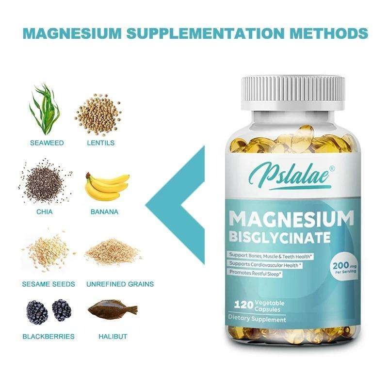 Pslalae Magnesium Bisglycinate 200mg _ 120 Capsules