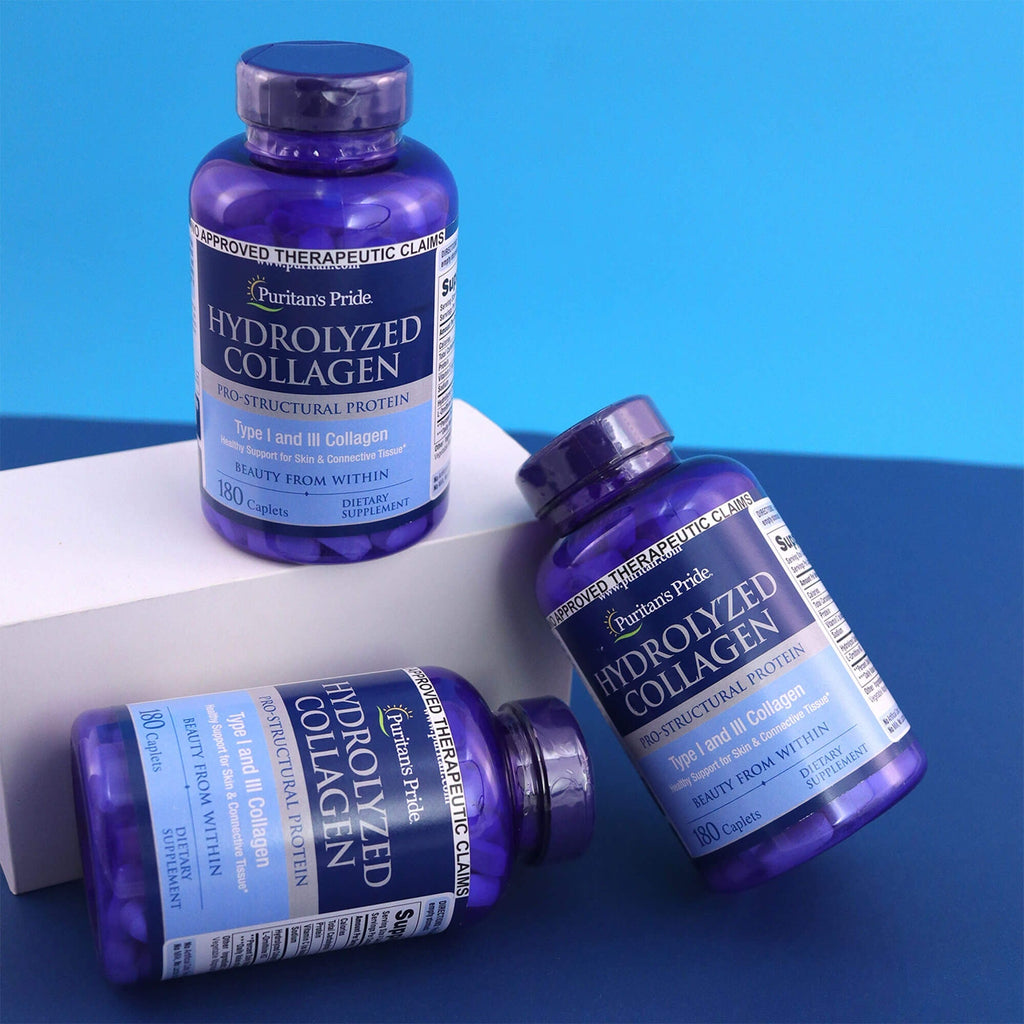 Puritan's Pride Hydrolyzed Collagen 1000 mg - 180 caplets