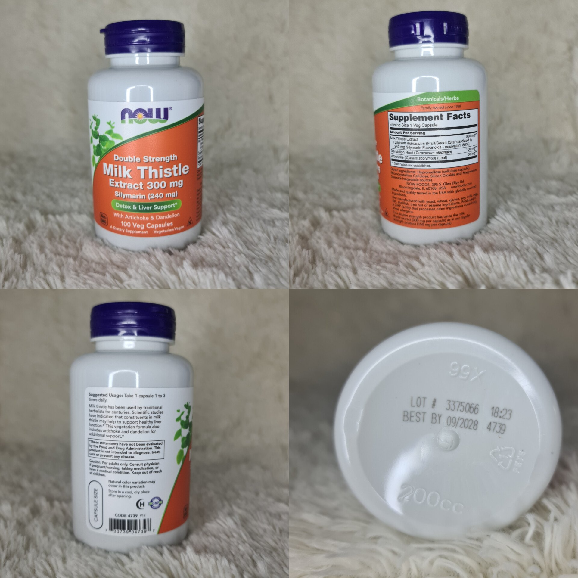 NOW Foods Milk Thistle Extract 300 mg, 200 Veg Capsules