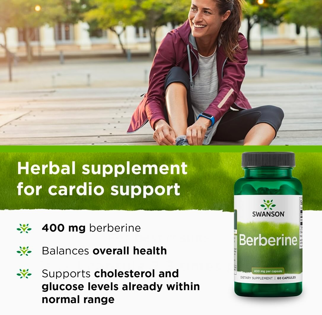 Swanson Berberine 400 mg, 60 Vegan Capsules