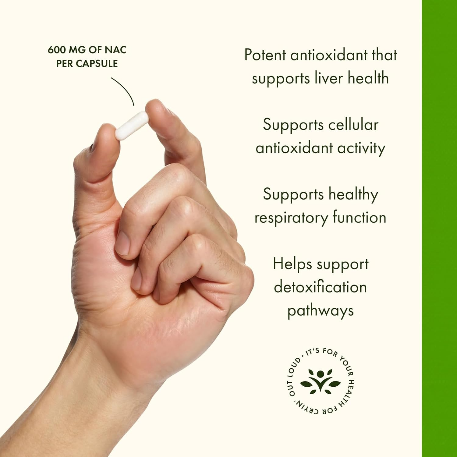 Swanson NAC 600 mg, 100 Vegan Capsules