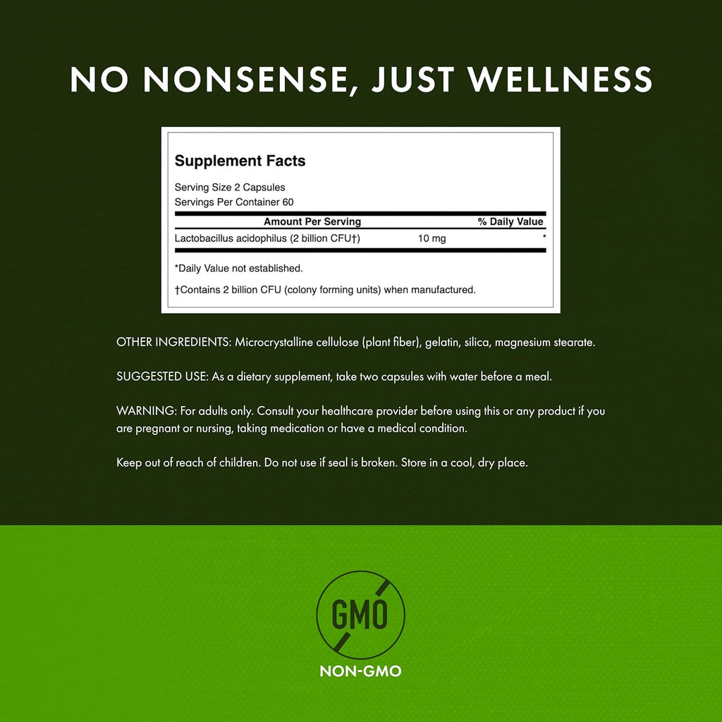 Swanson Probiotic 120 Capsules (1 Billion CFU per Capsule)