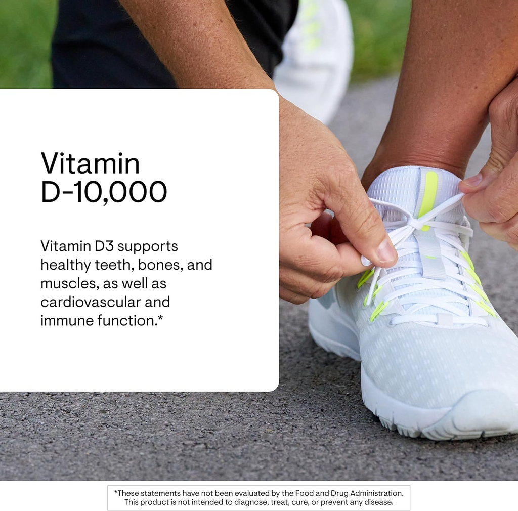 Thorne D-10,000, 60 Capsules (250 mcg per Capsule)