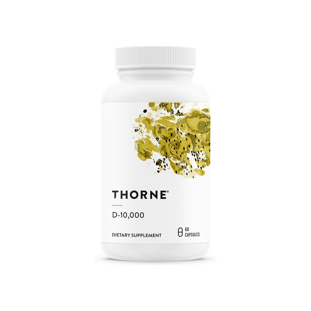 Thorne D-10,000, 60 Capsules (250 mcg per Capsule)