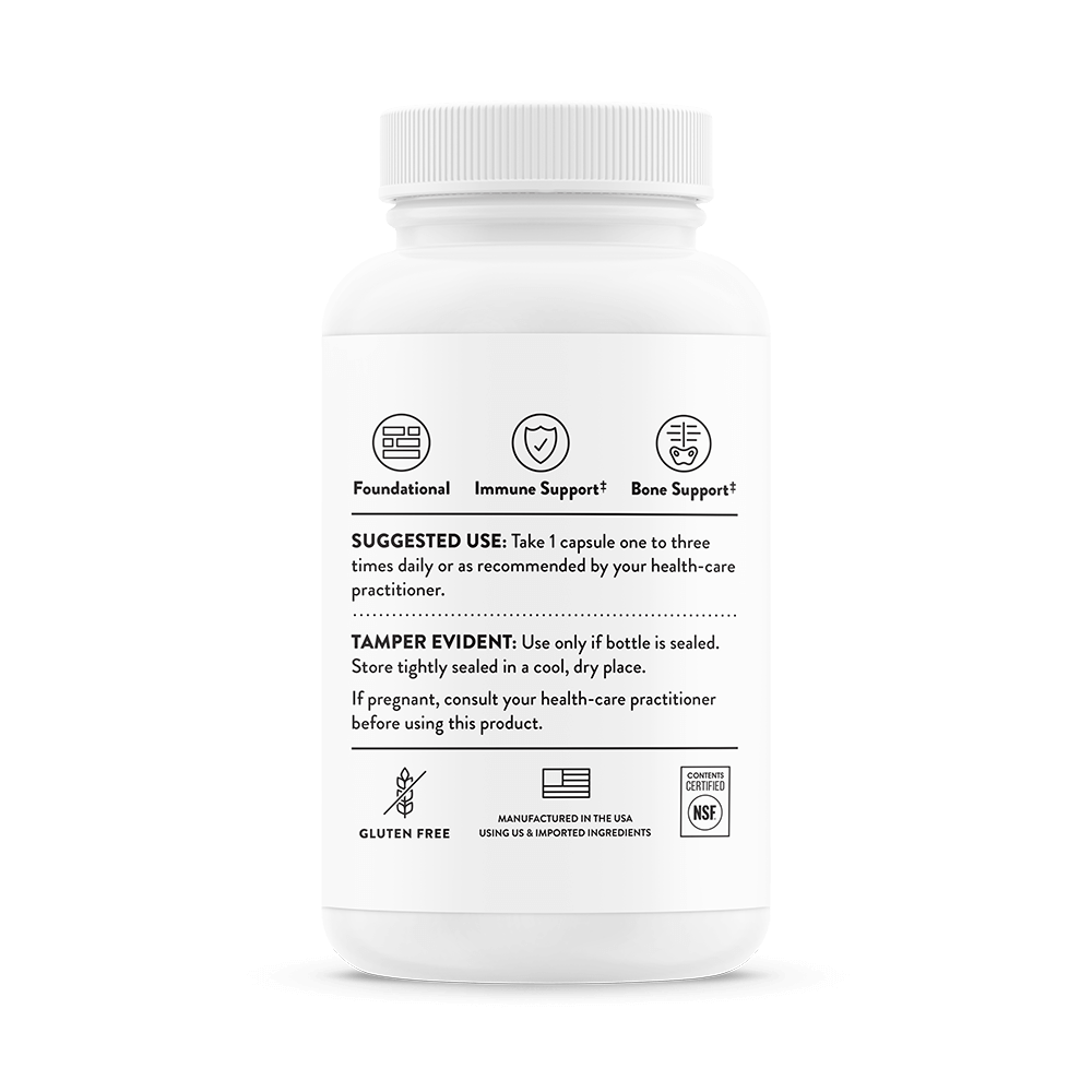 Thorne D-1,000, 90 Capsules (25 mcg per Capsule)