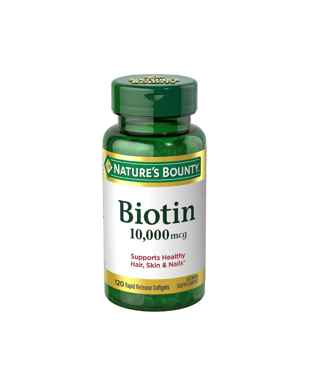 Nature's Bounty Biotin 10000 mcg Ultra Strength - 120 Softgels