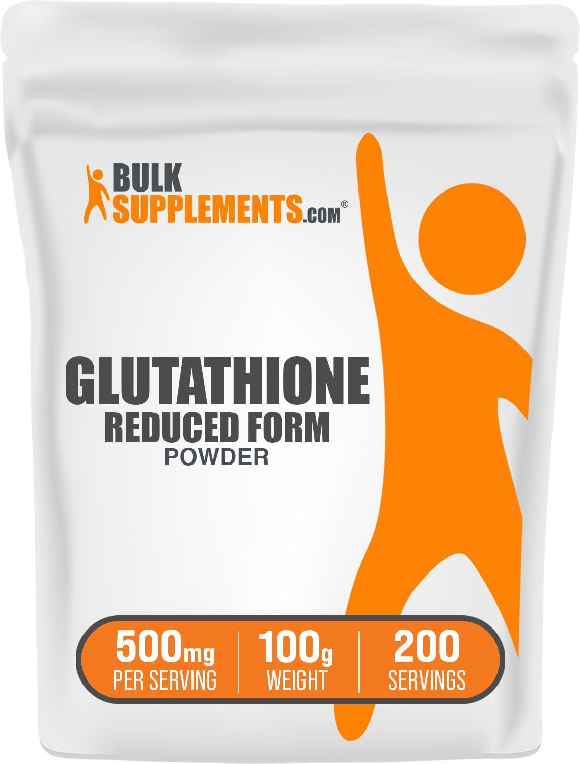 Bulk Supplements Glutathione Reduced Powder 500mg