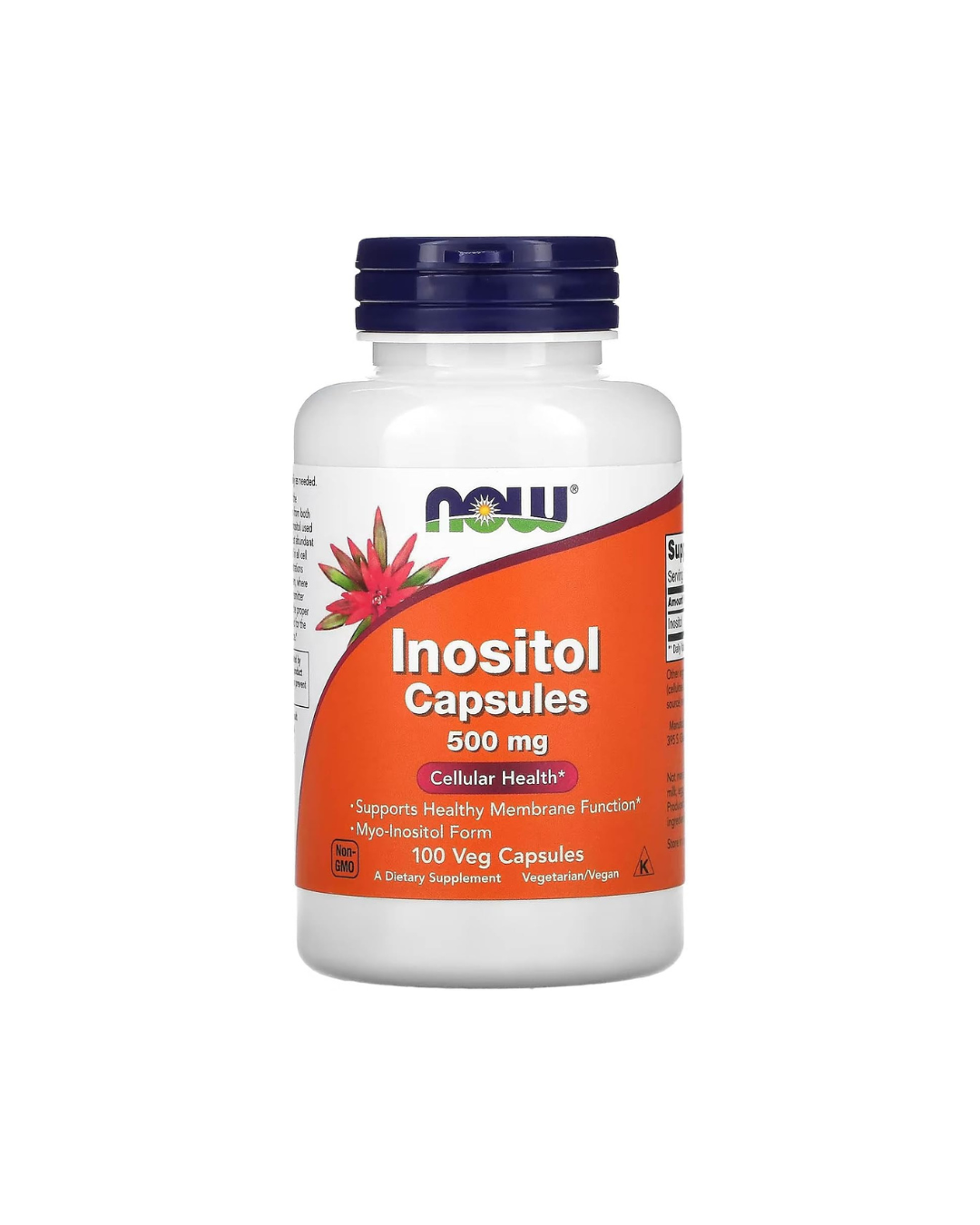 NOW Foods Inositol 500 mg 100 Veg Capsules