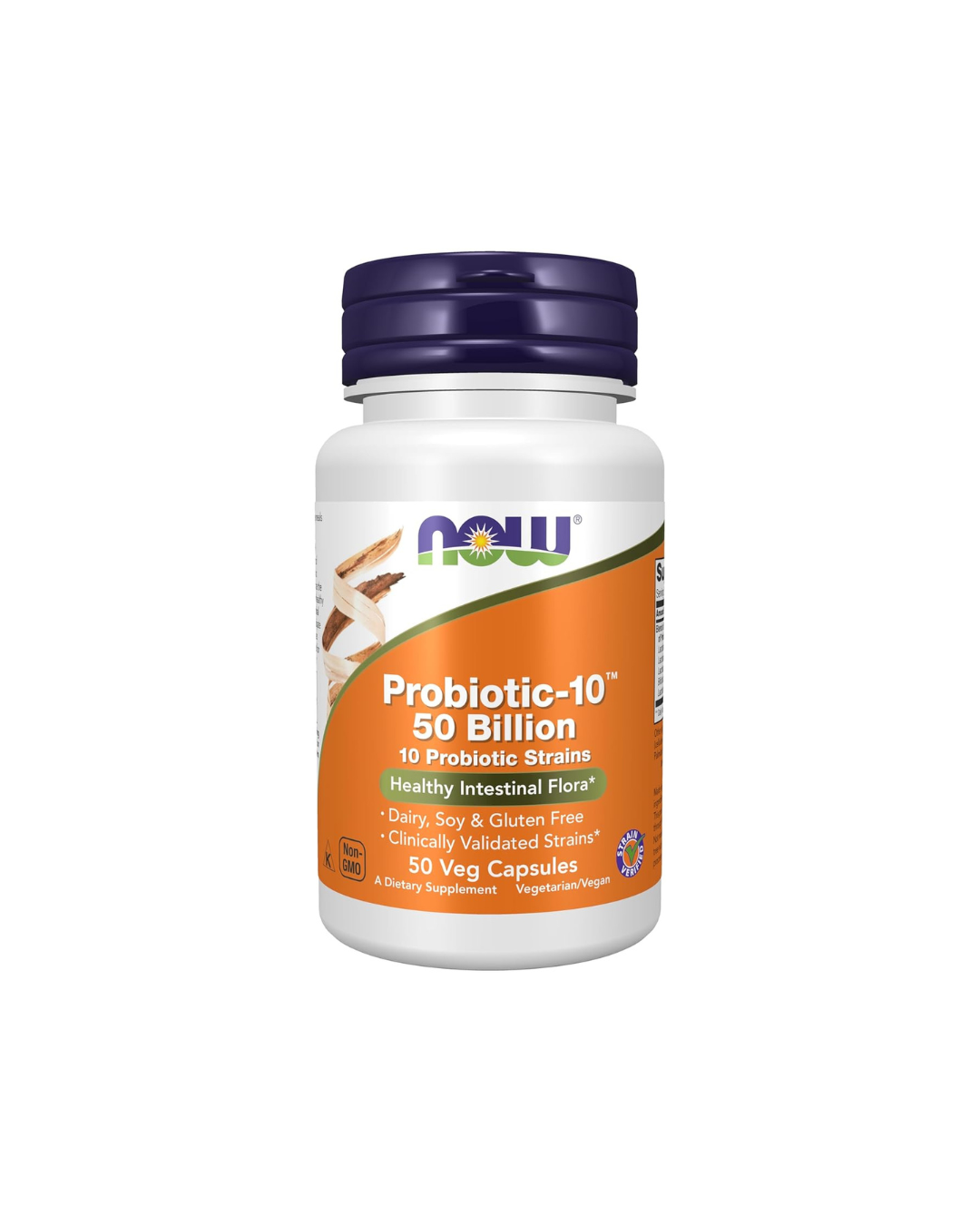 NOW Foods Probiotic-10 50 Billion 50 Veg Capsules