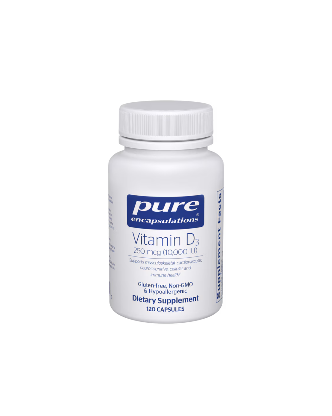 Pure Encapsulations Vitamin D3 250 mcg 10,000 IU _ 120  Capsules