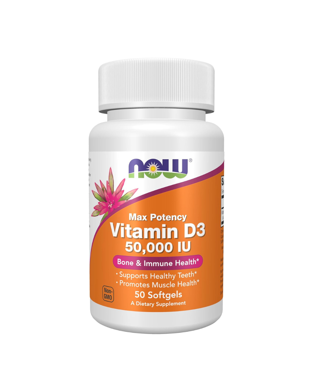 NOW Foods Vitamin D-3 50,000 IU 50 Softgels